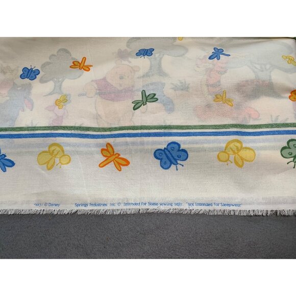 Disney Winnie the Pooh & Friends Kids Fabric Vintage 1 yard x 46" wide - Picture 6 of 9